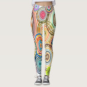 Regenboogcirkels Leggings (Voorkant)