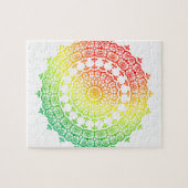 Regenboogcirkels Legpuzzel (Horizontaal)