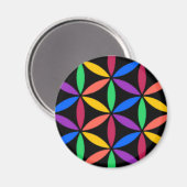 Regenboogcirkels Magneet (Voorkant / Achterkant)