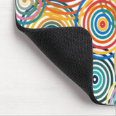 Regenboogcirkels Muismat (Hoek)