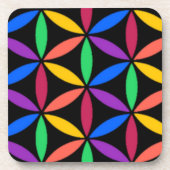 Regenboogcirkels Onderzetter (Voorkant)