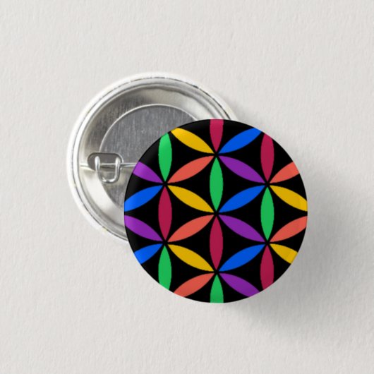 Regenboogcirkels Ronde Button 3,2 Cm (Voorkant /achterkant)