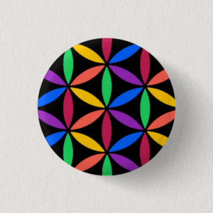 Regenboogcirkels Ronde Button 3,2 Cm