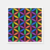 Regenboogcirkels Servetten (Voorkant)