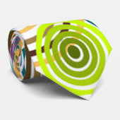 Regenboogcirkels Stropdas (Opgerold)
