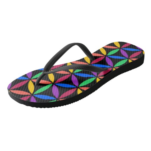Regenboogcirkels Teenslippers (Schuin)