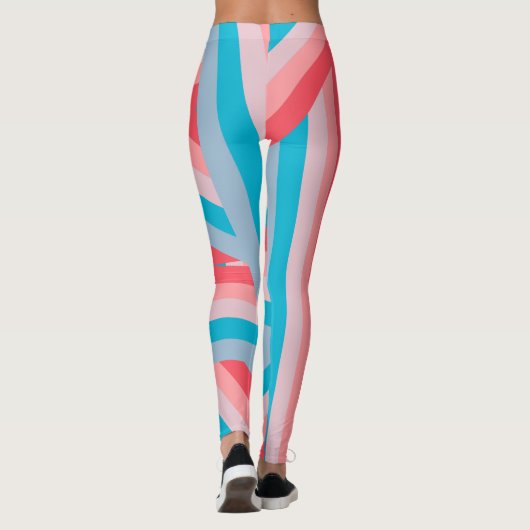 Regenboogcollage Leggings (Achterkant)