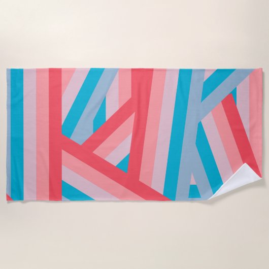 Regenboogcollage Strandlaken (Voorkant)