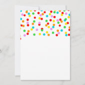 RegenboogConfetti Baby shower Kaart (Voorkant)