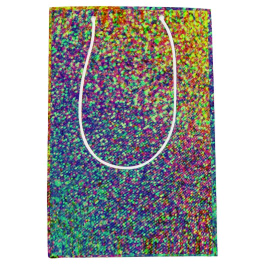 RegenboogConfetti Medium Cadeauzakje (Voorkant)