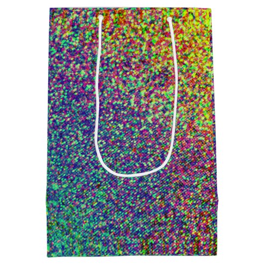 RegenboogConfetti Medium Cadeauzakje (Achterkant)