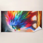 Regenboogcreatie Strandlaken (Voorkant)