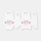 regenboogcupcakes dank je meisje 1 verjaardag giro bedankdoosjes (Uitgevouwen)