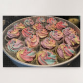 regenboogcupcakes puzzel legpuzzel (Horizontaal)