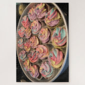 regenboogcupcakes puzzel legpuzzel (Verticaal)