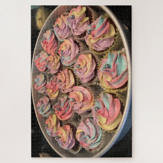regenboogcupcakes puzzel legpuzzel (Verticaal)