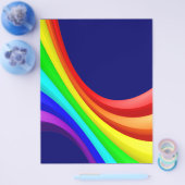 Regenboogcurve - Donkerblauw 000066 Flyer (Enkel)