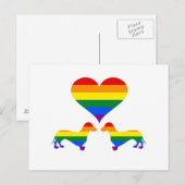 Regenboogdachshonden Briefkaart (Voorkant / Achterkant)