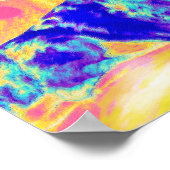 regenboogdachshund poster (Hoek)