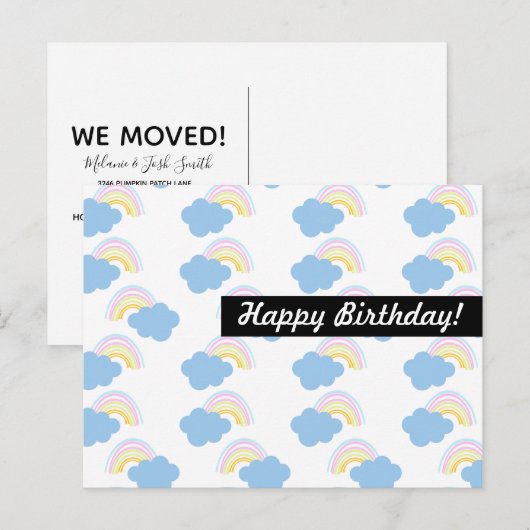 Regenboogdag Elke keer op persoonlijke titel Briefkaart (Voorkant / Achterkant)