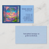 Regenboogdagboom voor leven visitekaartje (Voorkant / Achterkant)