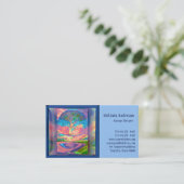 Regenboogdagboom voor leven visitekaartje (Staand voorkant)