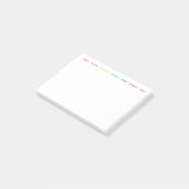 Regenboogdagen van de week Post-it® notes (Schuin)