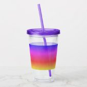 Regenboogdamp Acryl Drinkbeker (Links)