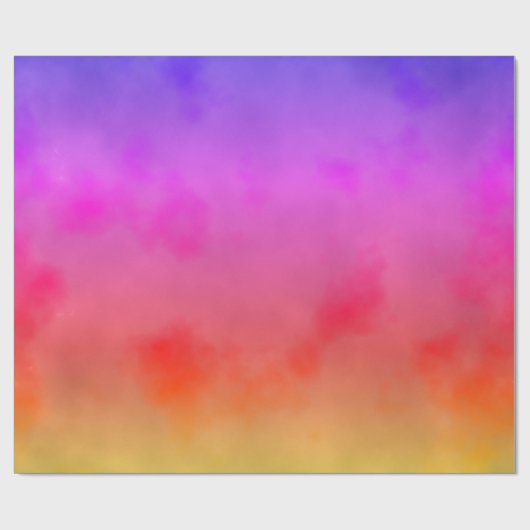 Regenboogdamp Cadeaupapier (Vlak)