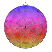 Regenboogdamp Dartbord (Voorkant)