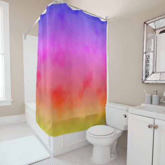 Regenboogdamp Douchegordijn (In situ)