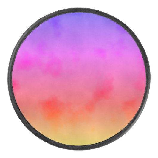 Regenboogdamp Hockey Puck (Voorkant)