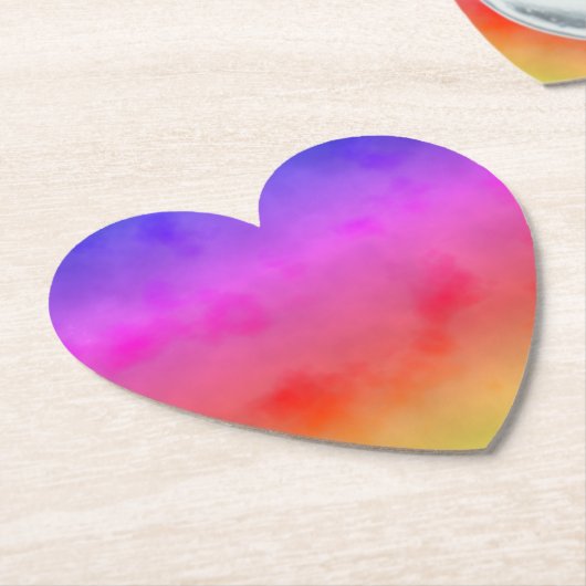 Regenboogdamp Kartonnen Onderzetters (Gekanteld)