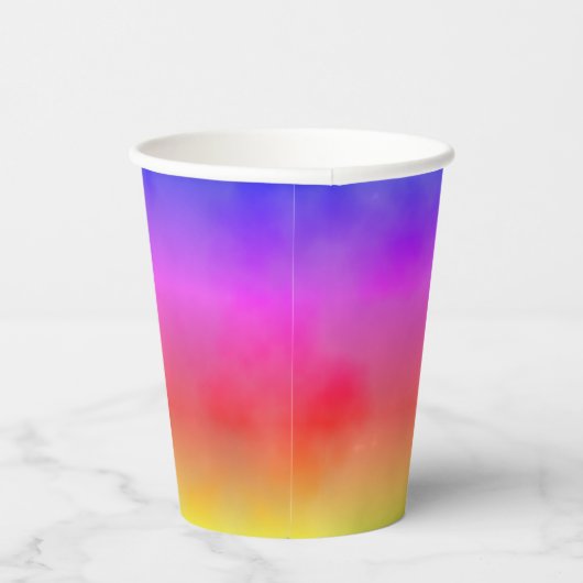 Regenboogdamp Papieren Bekers (Rechts)
