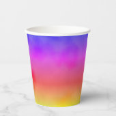 Regenboogdamp Papieren Bekers (Voorkant)