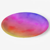 Regenboogdamp Papieren Bordje (Gekanteld)