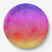 Regenboogdamp Papieren Bordje (Voorkant)