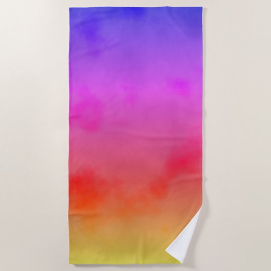 Regenboogdamp Strandlaken (Voorkant)