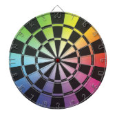 Regenboogdartboard 3 dartbord (Voorkant)