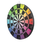 Regenboogdartboard 3 dartbord (Voorkant Rechts)