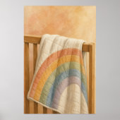Regenboogdek Waterverf Whimsical Kunstposter Poster (Voorkant)