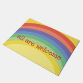 Regenboogdeurmat Deurmat (Schuin)