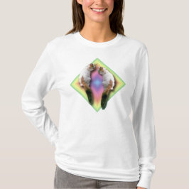 Regenboogdiamant en -katten t-shirt