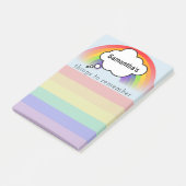 Regenboogdingen om je te herinneren post-it® notes (Schuin)