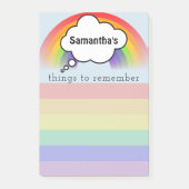 Regenboogdingen om je te herinneren post-it® notes (Voorkant)