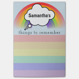 Regenboogdingen om je te herinneren post-it® notes