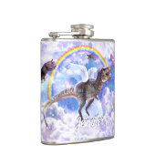 Regenboogdinosaurus unicorn dinocorn heupfles (Rechts)