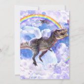 Regenboogdinosaurus unicorn dinocorn kaart (Achterkant)