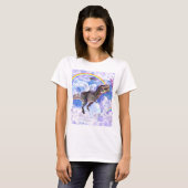 Regenboogdinosaurus unicorn dinocorn t-shirt (Voorkant volledig)