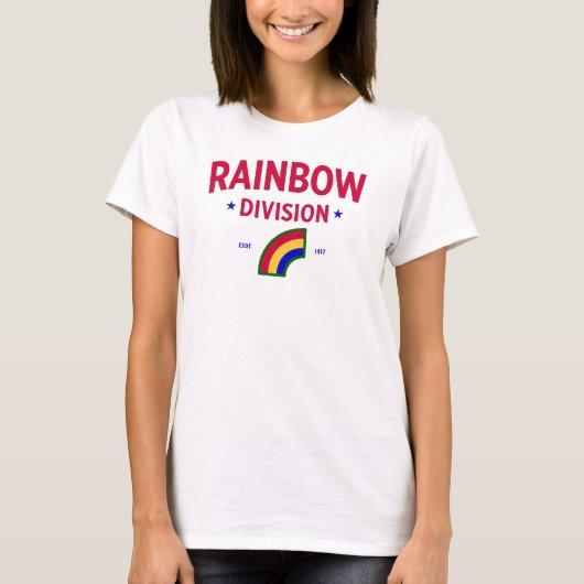 Regenboogdivisie - 42e Infanteriedivisie Vrouwen T-shirt (Voorkant)